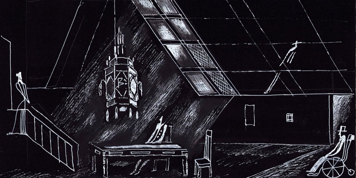Эскиз декораций к спектаклю «Инь и Ян», художник Станислав Бенедиктов (Фото: архив РАМТ)